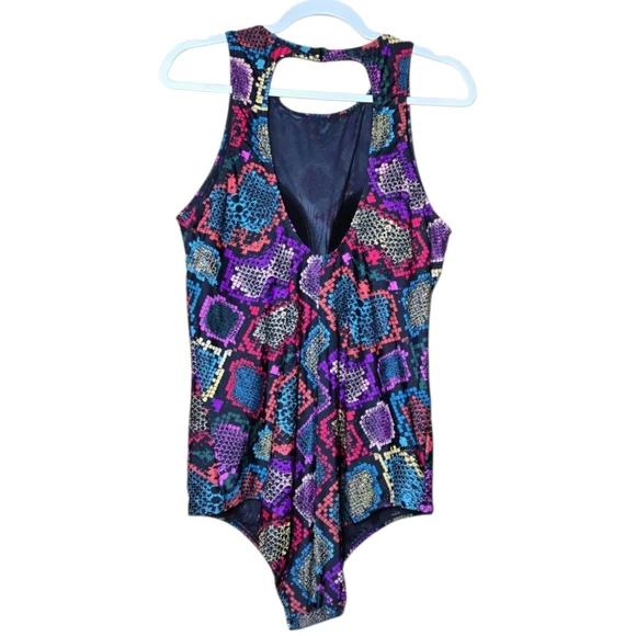 TORRID Snakeskin Shine Print  One Piece Swimsuit Size 3x - Picture 4 of 8